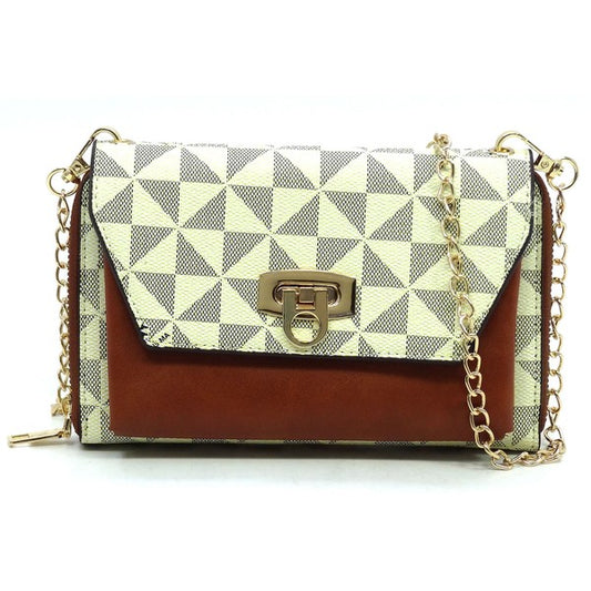 Monogram Zip Around Crossbody Clutch Wallet