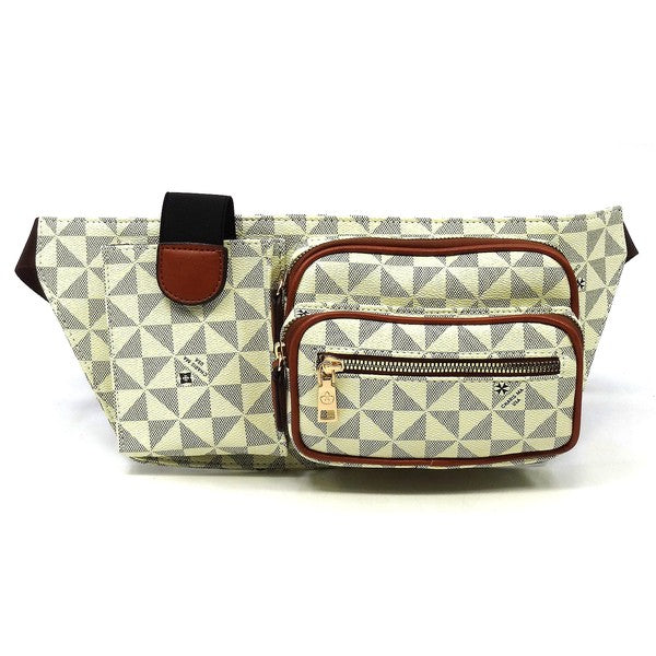 "Manulua" Monogram Fanny Bag Waist Bag