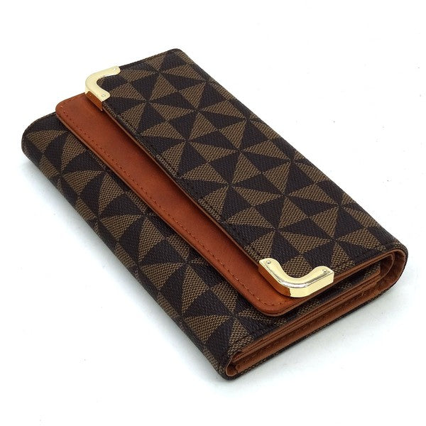 "Manulua"  Tri-fold Clutch Wallet Cell Phone Wallet