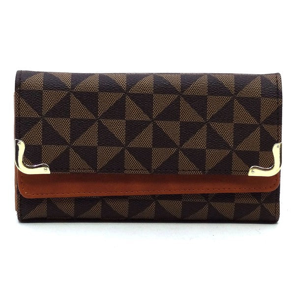 "Manulua"  Tri-fold Clutch Wallet Cell Phone Wallet