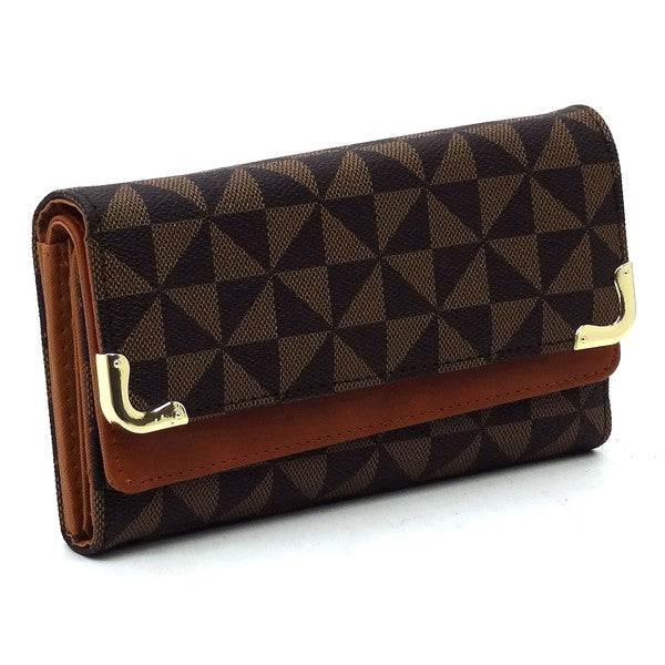 "Manulua"  Tri-fold Clutch Wallet Cell Phone Wallet