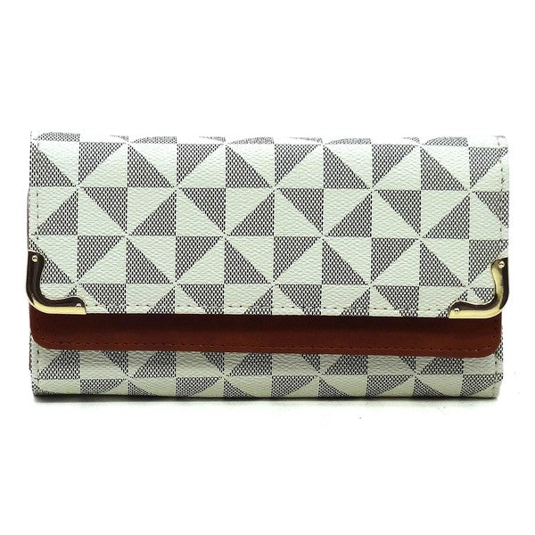 "Manulua"  Tri-fold Clutch Wallet Cell Phone Wallet