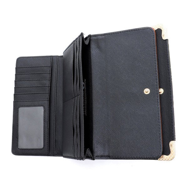 "Manulua"  Tri-fold Clutch Wallet Cell Phone Wallet