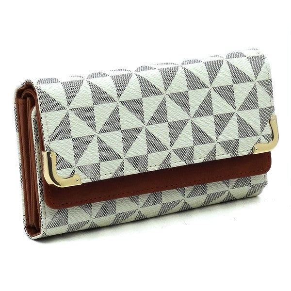 "Manulua"  Tri-fold Clutch Wallet Cell Phone Wallet