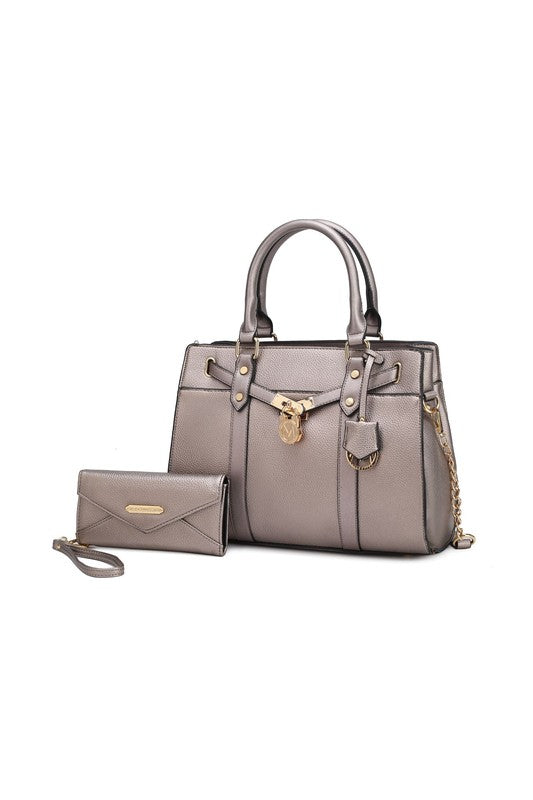 MKF Collection Christine Satchel with wallet b Mia