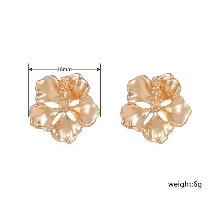 Hibiscus Stud Earrings