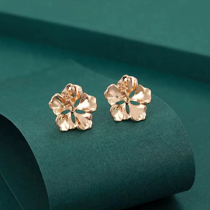 Hibiscus Stud Earrings
