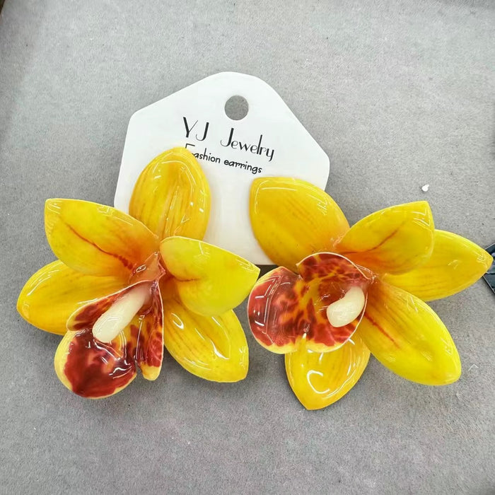 Orchid Stud Earrings