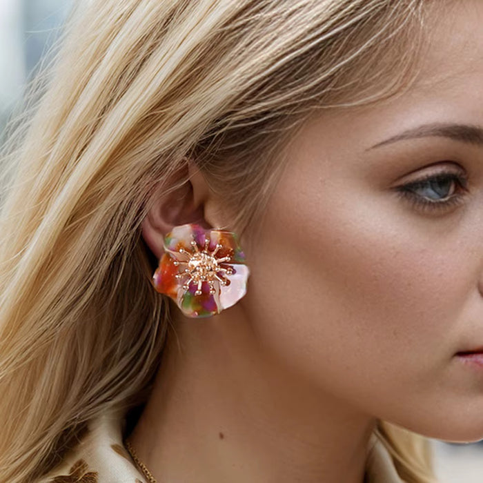 Acrylic Flower Studs