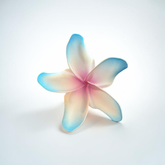 Blue and White Plumeria Sei