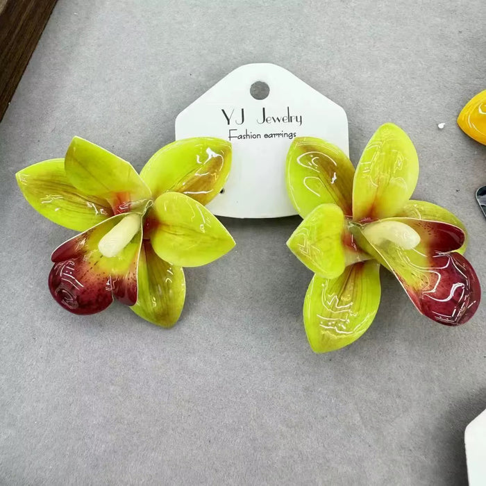 Orchid Stud Earrings
