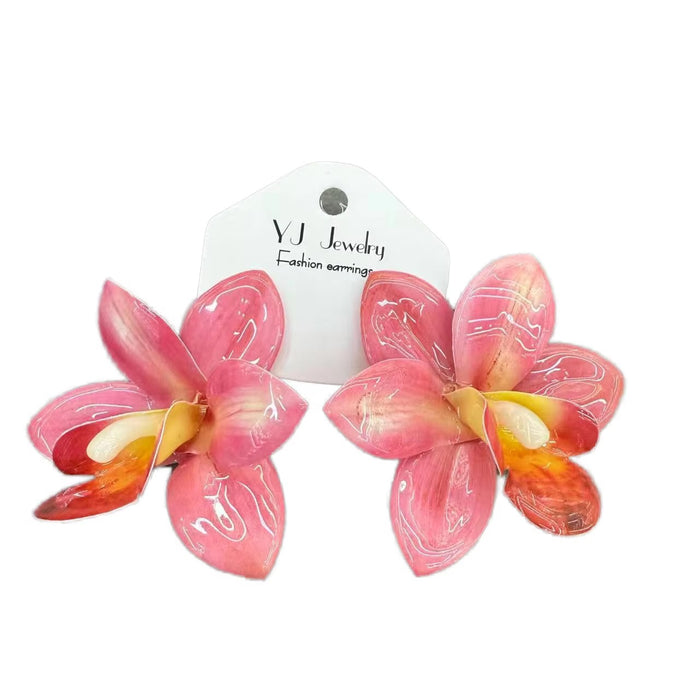 Orchid Stud Earrings