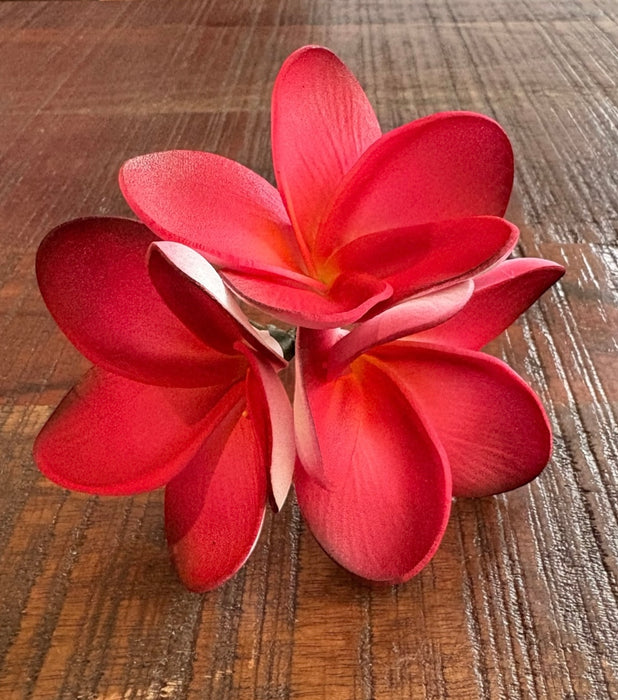 Red Triple Plumeria Sei (11 cm)