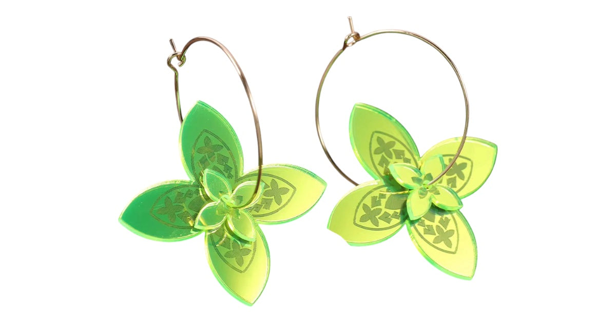 Alisa Earrings (green)