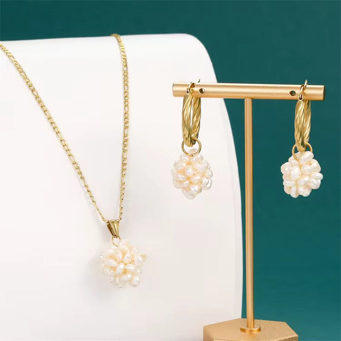 Masina Necklace Set (Natural Freshwater Pearls)